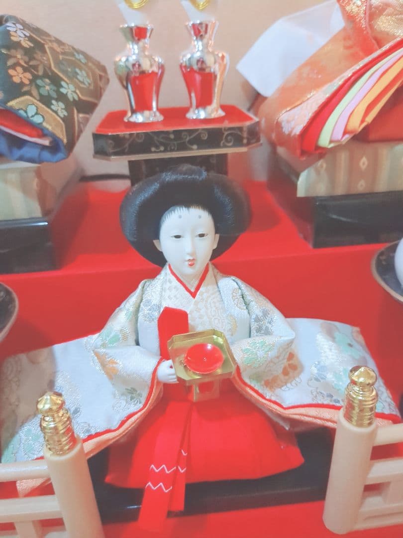 お値打ち 久月 雛人形 ひな祭り ガラスケース入り オルゴール付き