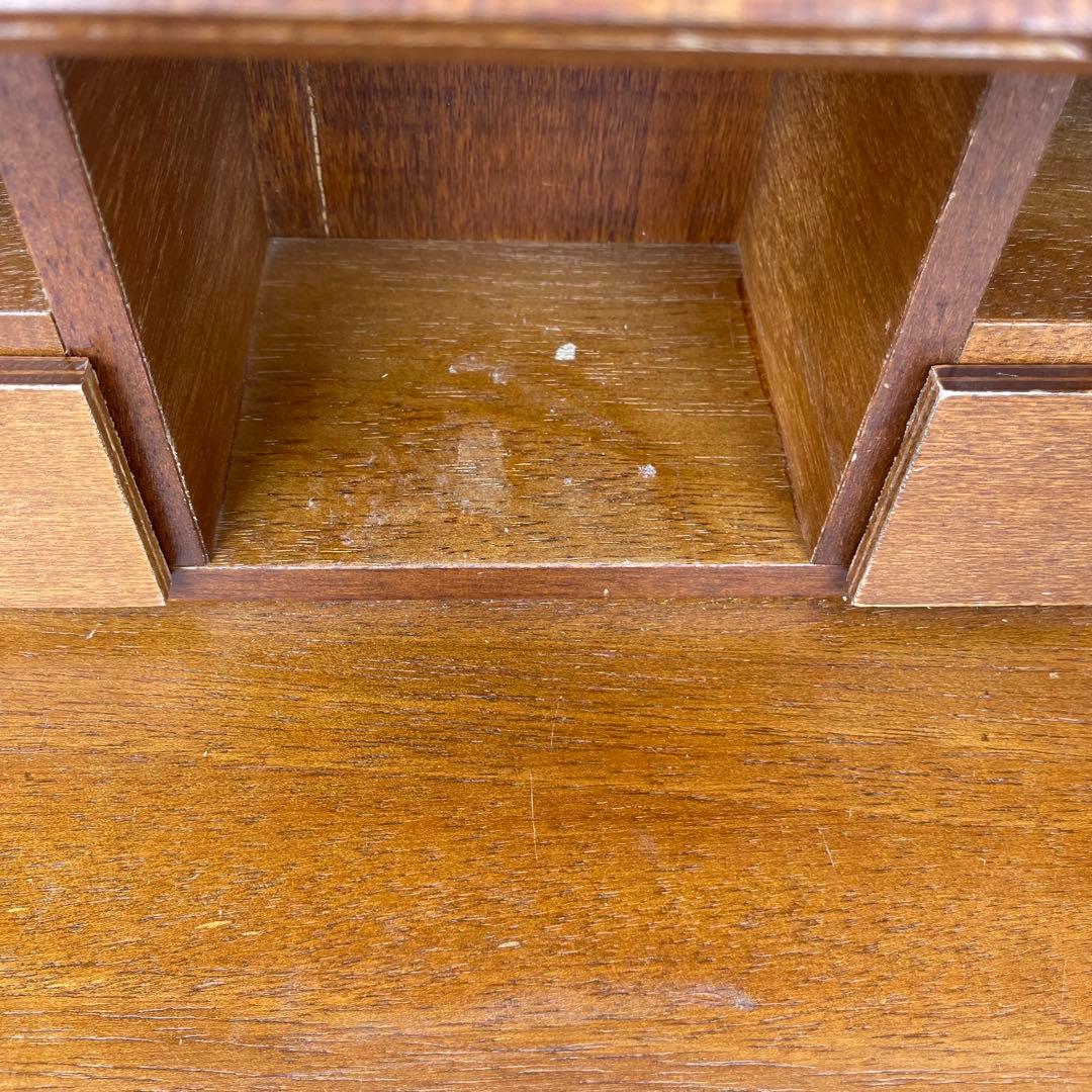 ◯イタリア ライティング ビューロー 机 木製 アンティーク デスク