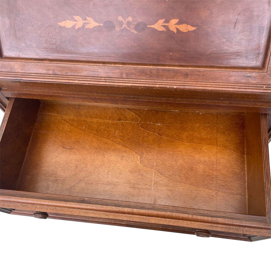 ◯イタリア ライティング ビューロー 机 木製 アンティーク デスク