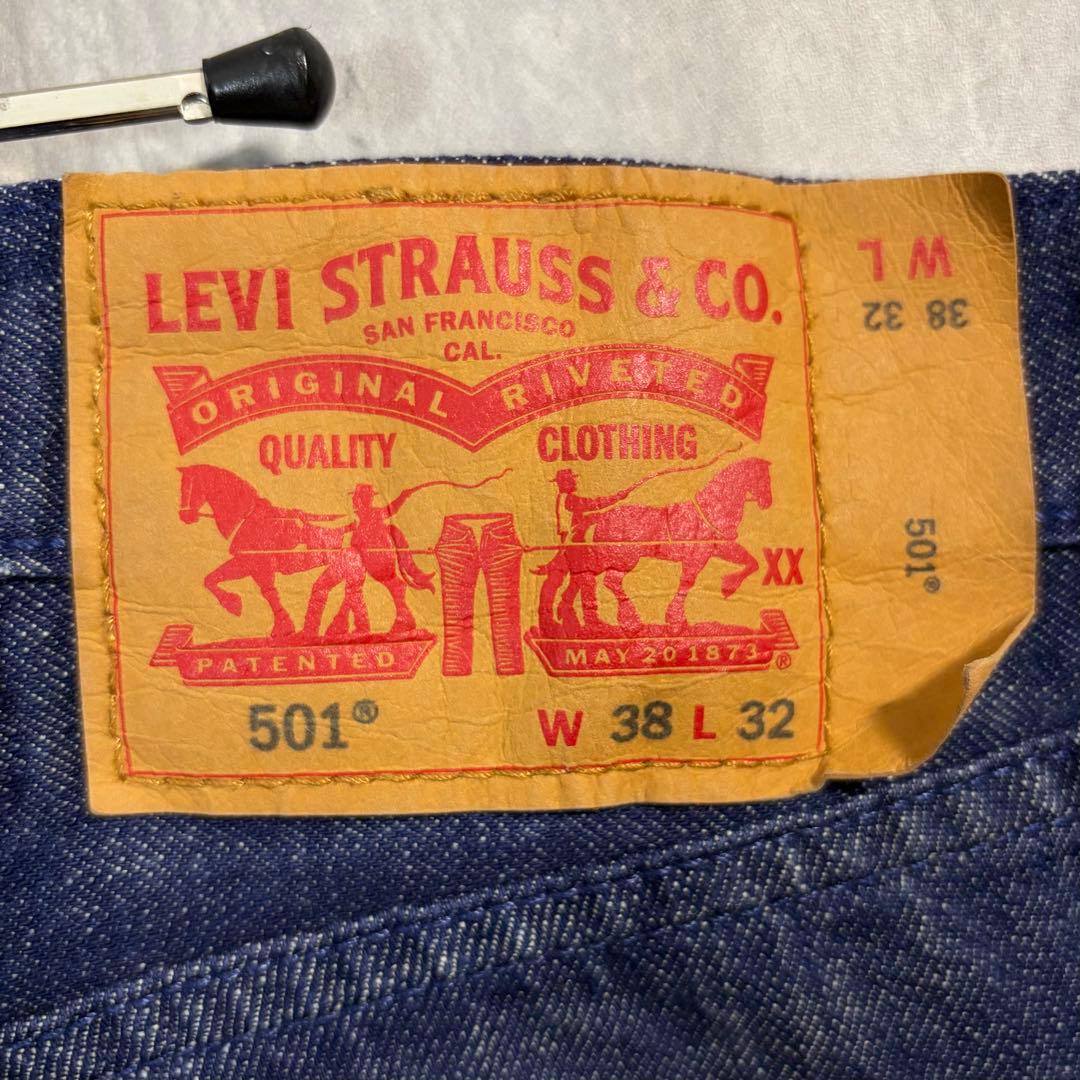 Camw様Levi'sデニム501ジーンズ38/30ホワイトオークコーンデニムメ