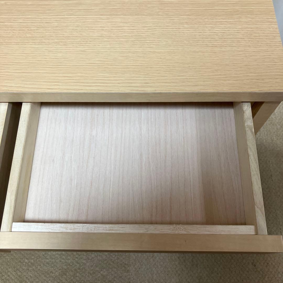 【専用】木製シンプルデスク 2引き出し付き+テキスト