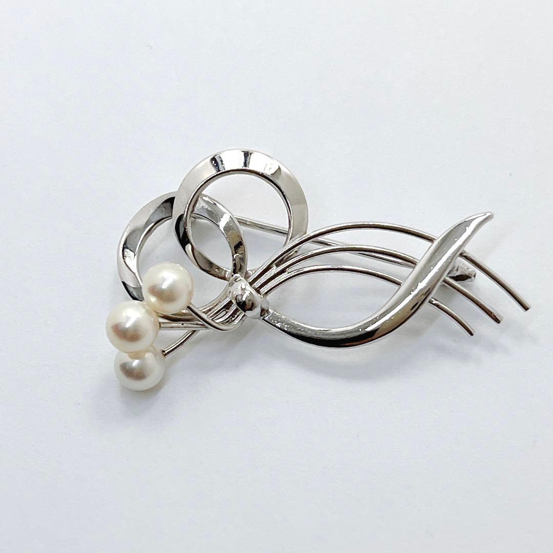 極美品✨MIKIMOTO ミキモト アコヤパール　ブローチ　コサージュ