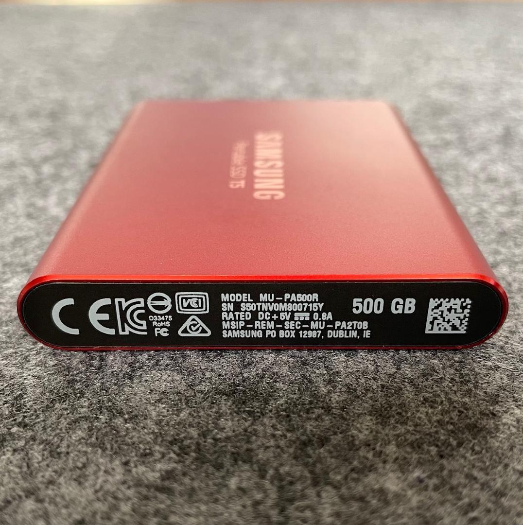 Samsung ポータブルSSD T5 500GB USB 3.1 Gen 2