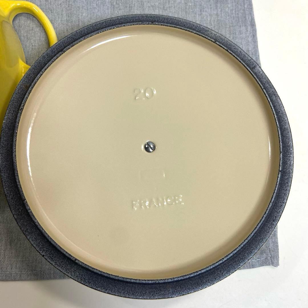 【美品】 LE CREUSETルクルーゼ　ココットロンド20cm