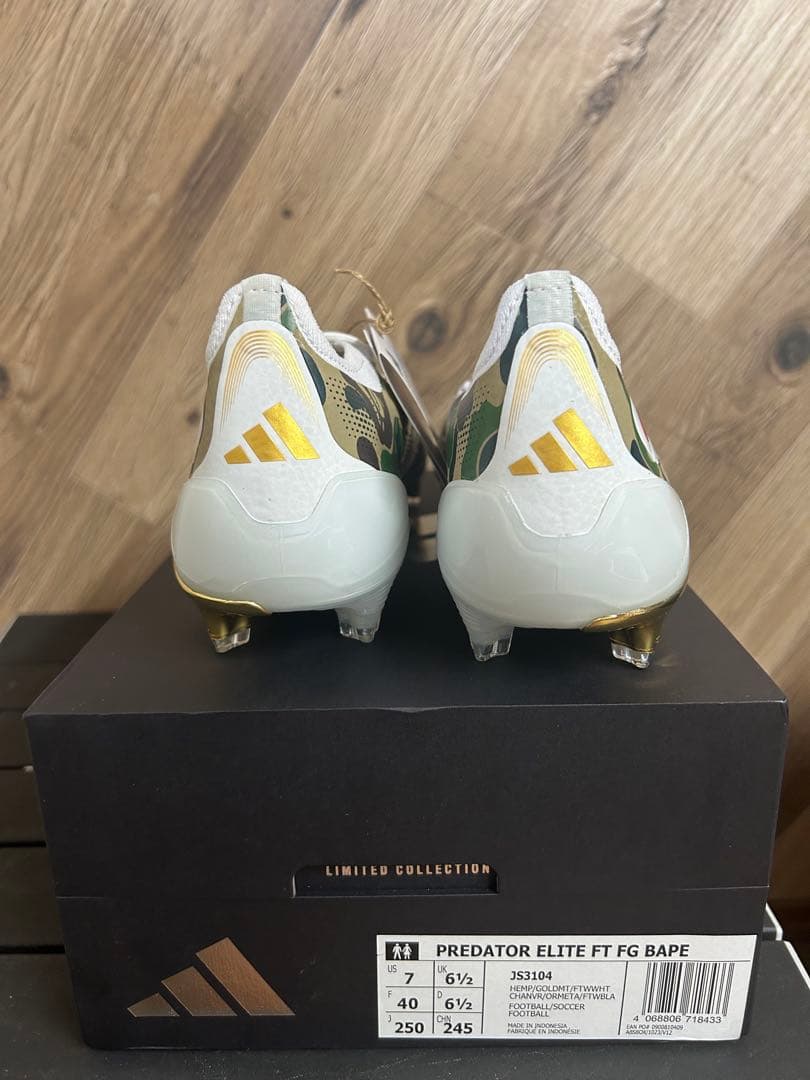 25cm アディダス プレデター ELITE FT FG BAPE
