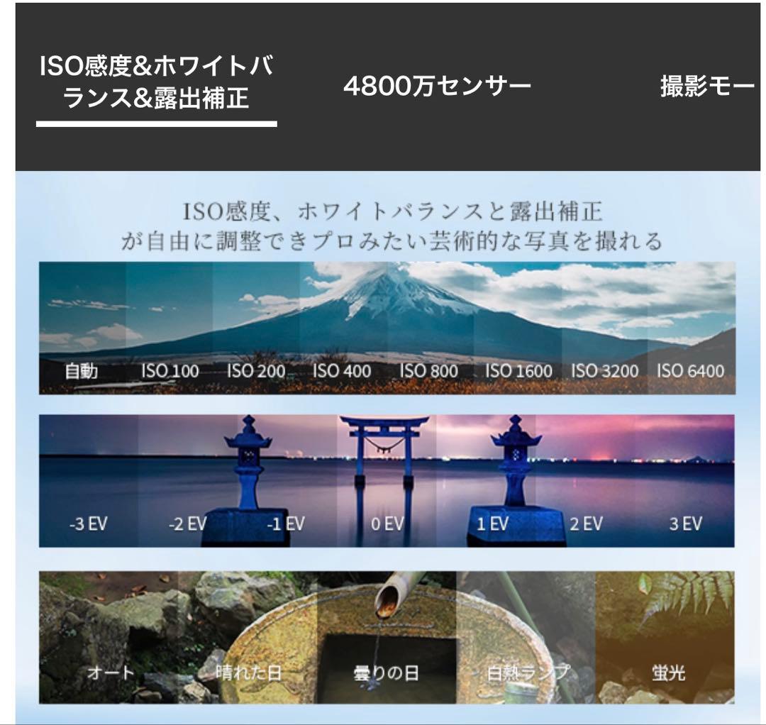 ホワイトAiMike 8K WIFI転送機能 デジタルカメラ