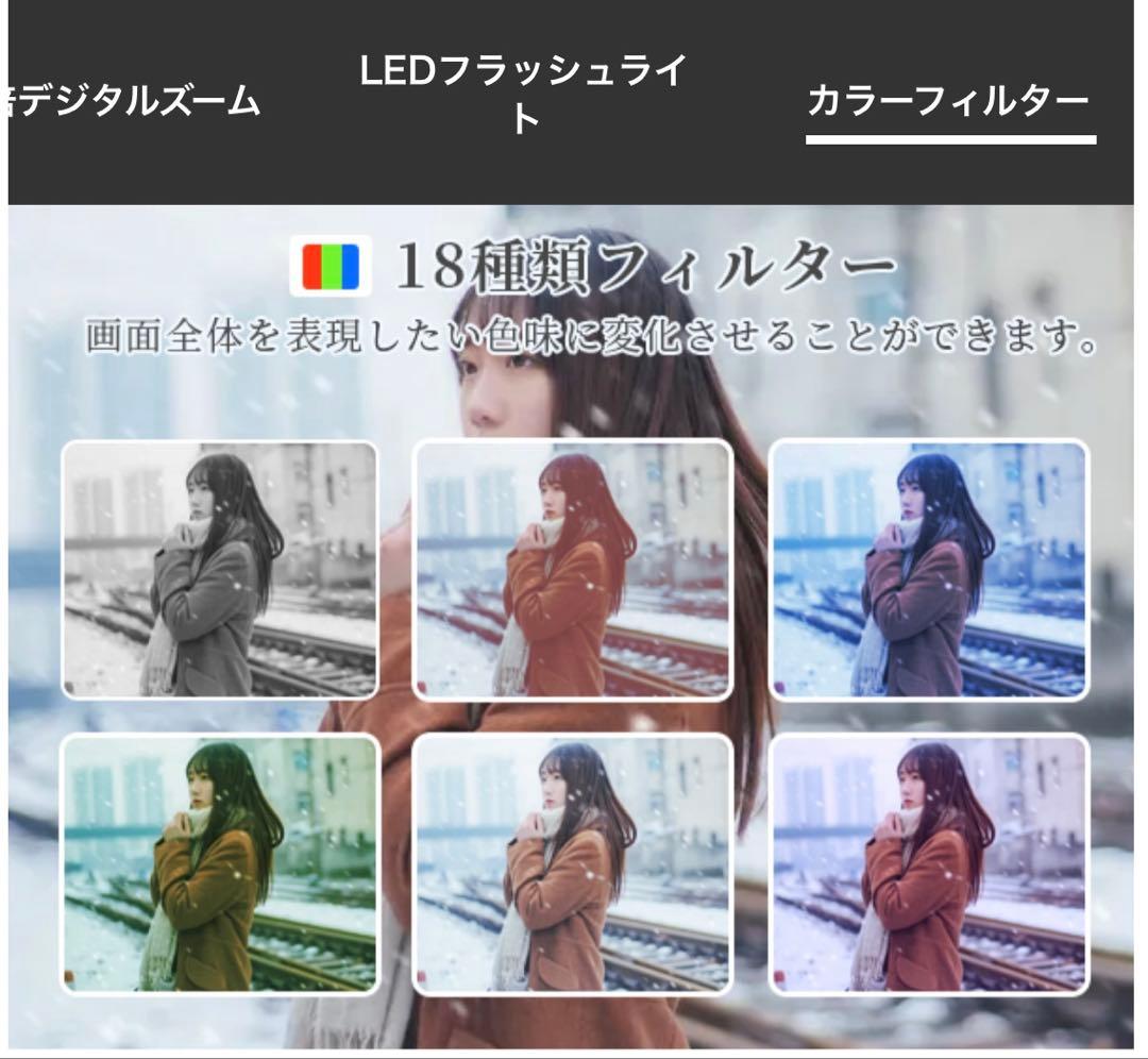 ホワイトAiMike 8K WIFI転送機能 デジタルカメラ