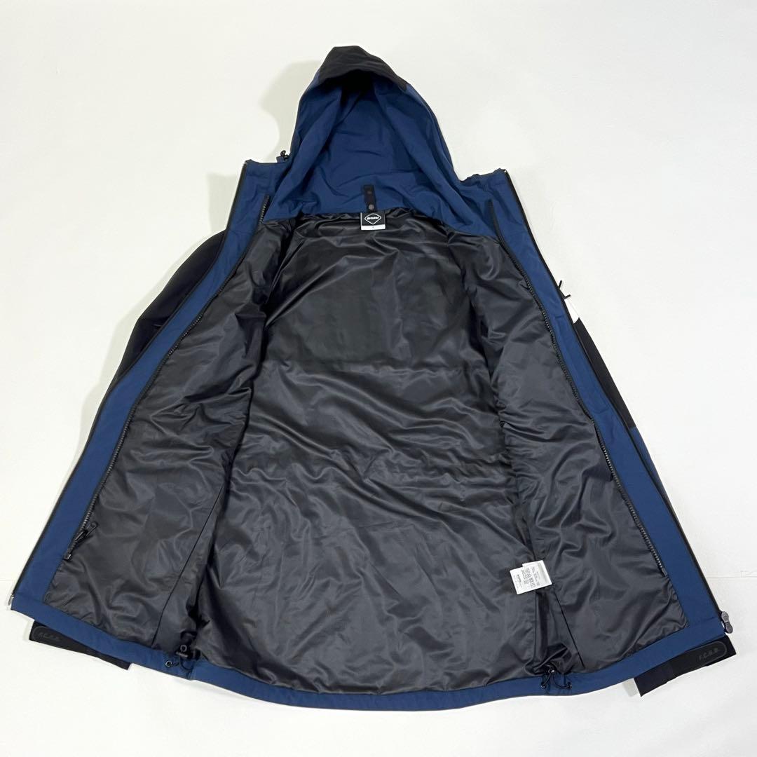 FCRB ウォームアップジャケット ナイロンジャケット フード ネイビー S