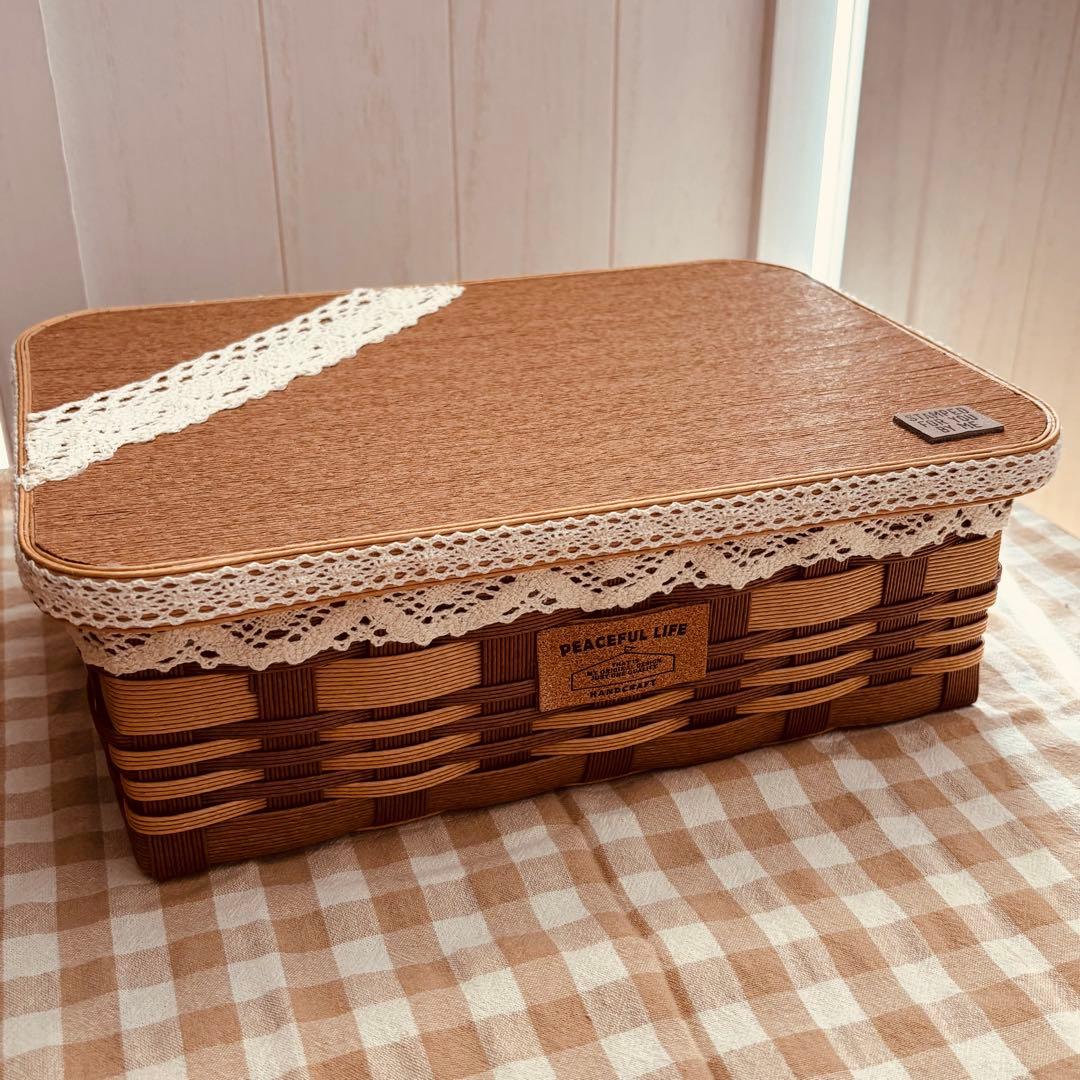 平野⭐︎カントリー風バスケット⭐︎クラフトテープ