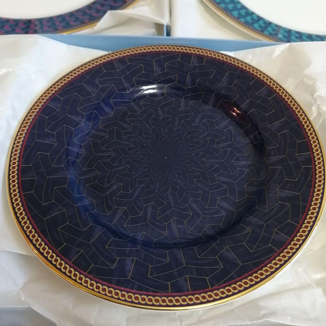 希少/ウェッジウッド デザートプレート3枚セット ビザンス 英国製