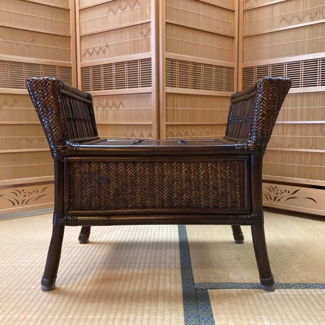 竹製 スツール チェア 椅子 ベンチ 置物台 飾り棚 和風 家具 モダン レトロ