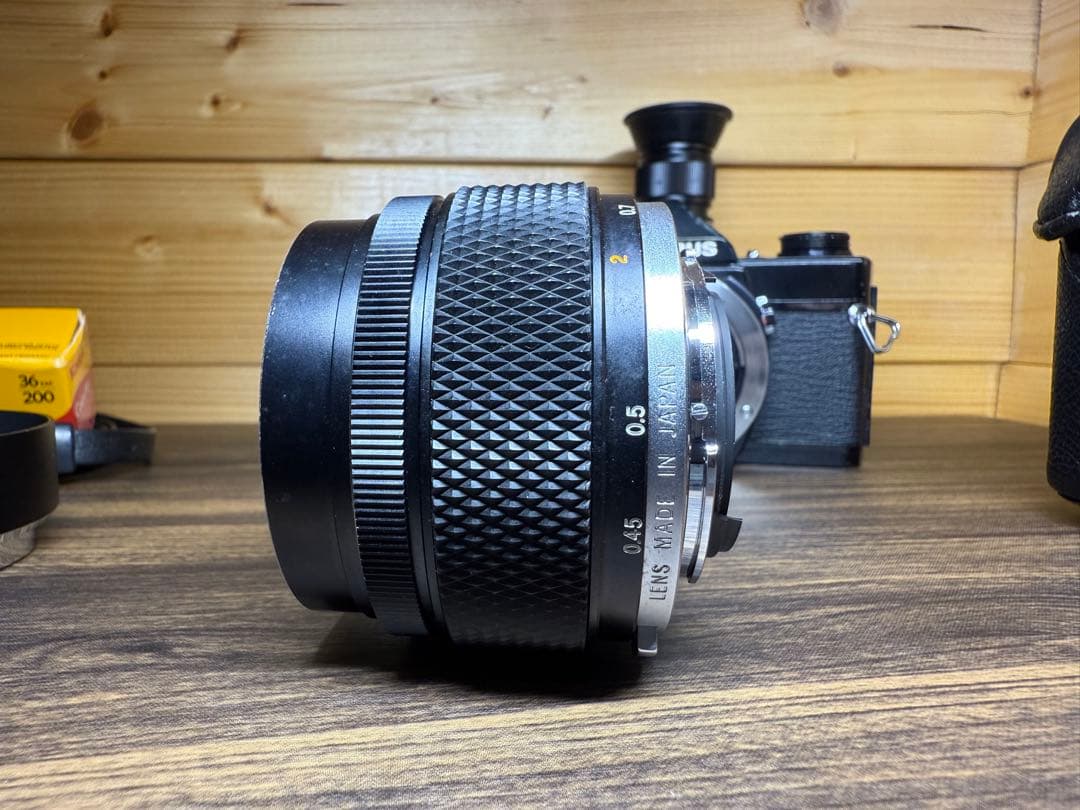 フィルムカメラ OLYMPUS OM-1 BLACK G.zuiko 55mm f1.2