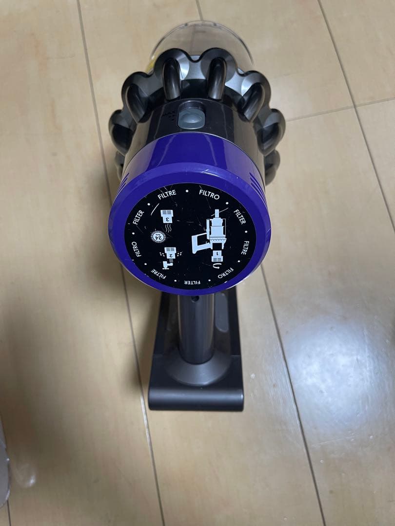 【美品】dyson V10 SV12　純正フロアドック付エコーモード75分