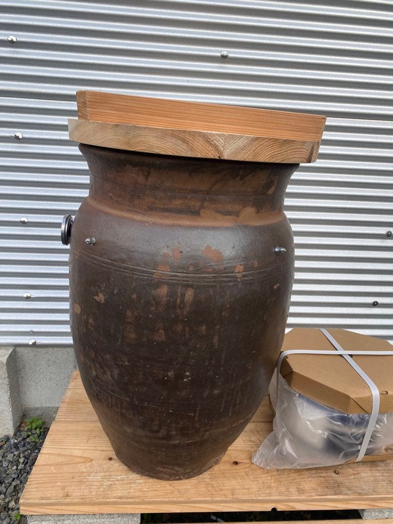 本格壺焼き芋の壺　フルセット　クラックあり