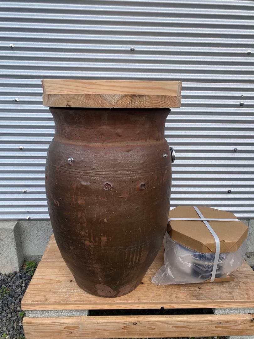 本格壺焼き芋の壺　フルセット　クラックあり