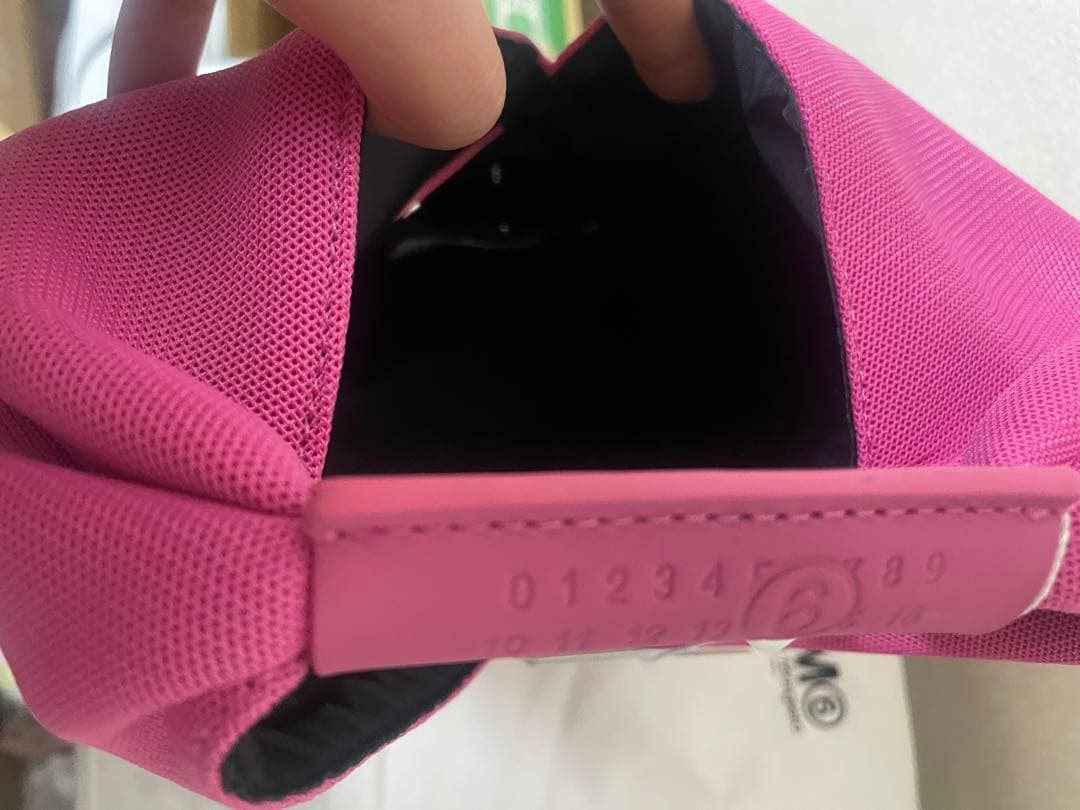 未使用MM6 Maison Margiela ピンク ミニハンドバッグ