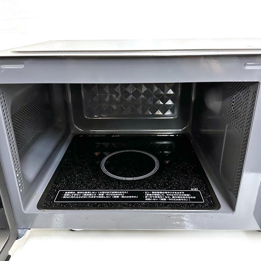 ★733 シャープ 17L 電子レンジ ブラック 650W年製 RE-TS174