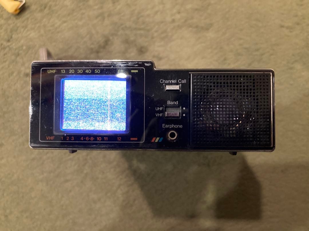 動作確認済み 映像確認済み ポータブルマイクロテレビ1984年製