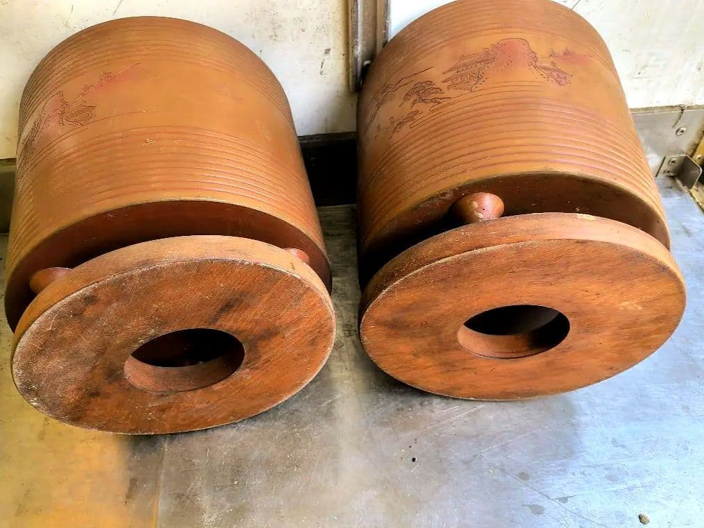 真鍮製 火鉢 2個セット｜骨董・アンティーク・昭和レトロ