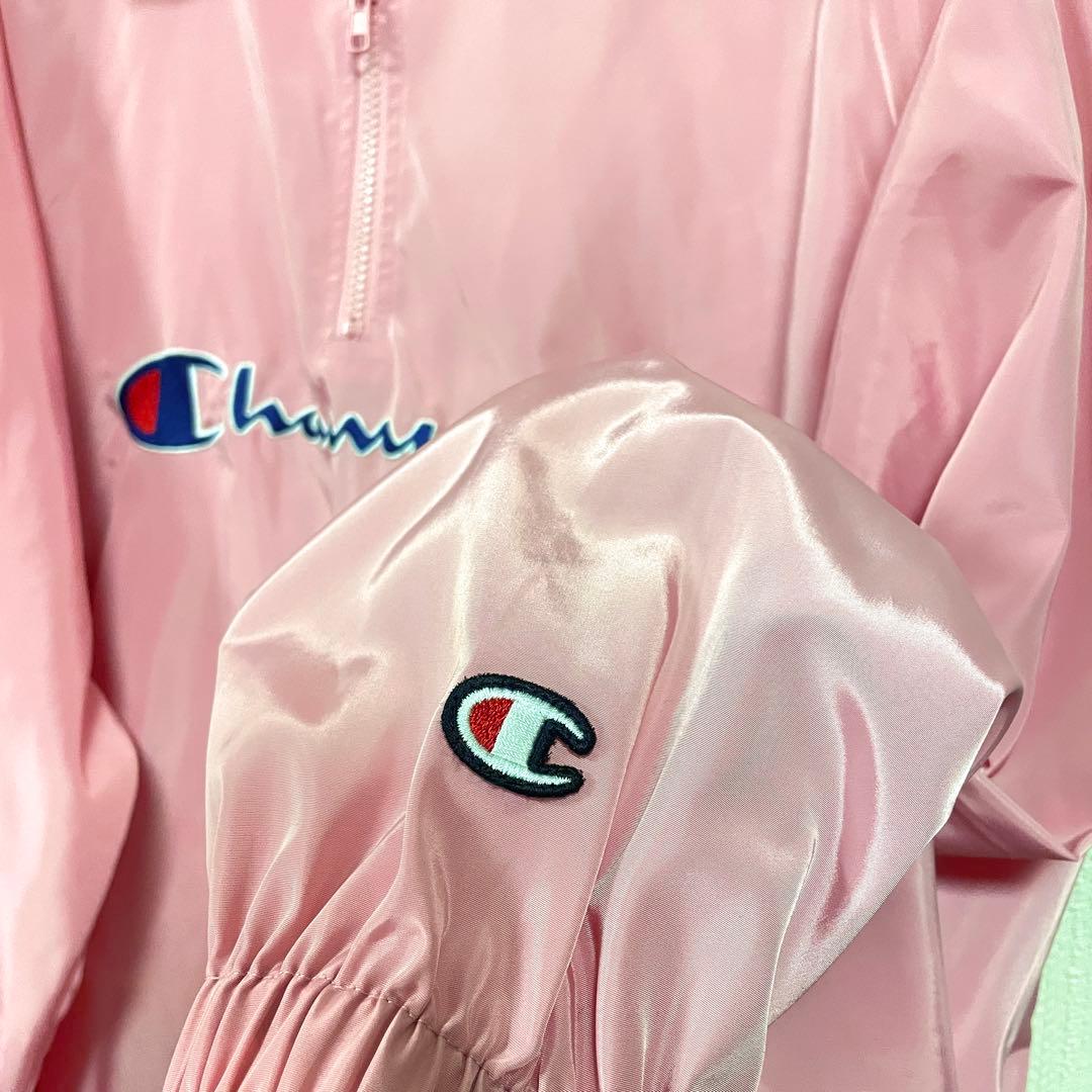 SUPREME×Champion ハーフジッププルオーバー ナイロンジャケット