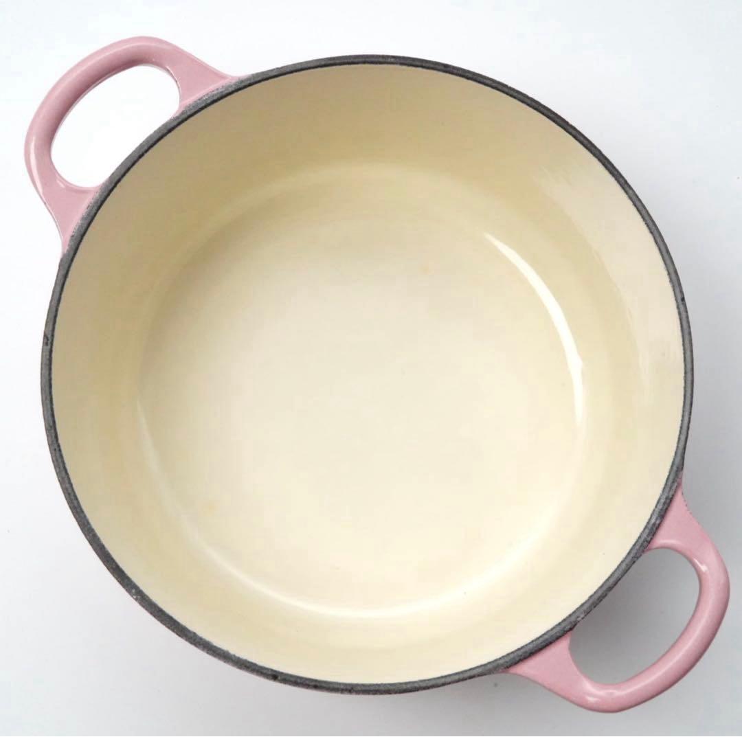 【美品】LE CREUSET　ココット ロンド シフォンピンク　18cm