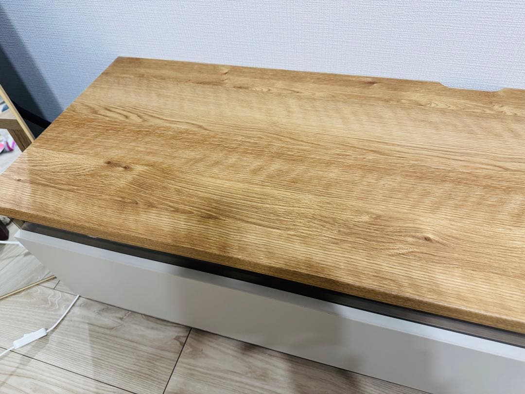 lowya テレビ台 140cm シャビーナチュラル グレージュ