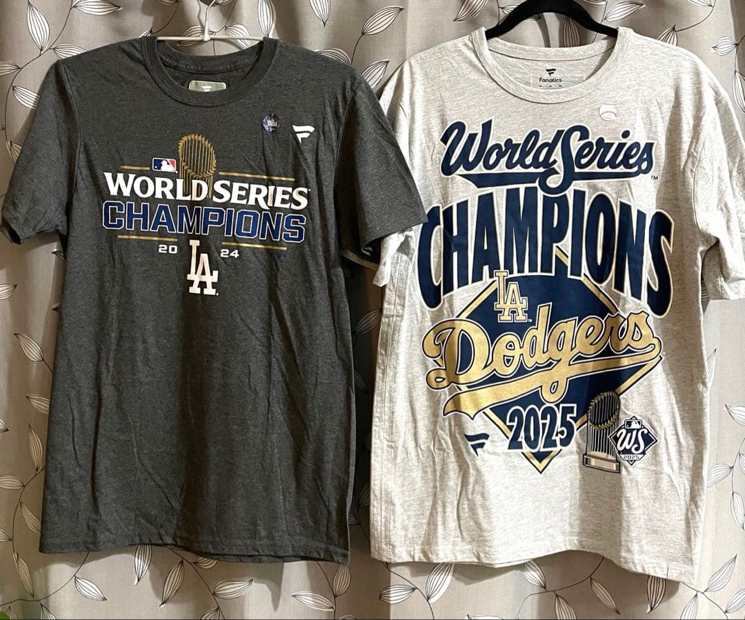 LAドジャース 2025年'24年チャンピオンTシャツセットMサイズ　新品