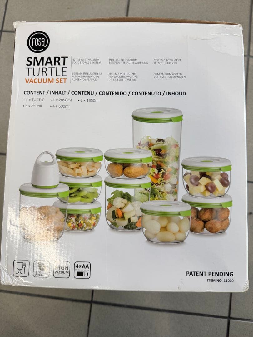 FOSA SMART TURTLE Vacuum Set 食品保存容器セット真空