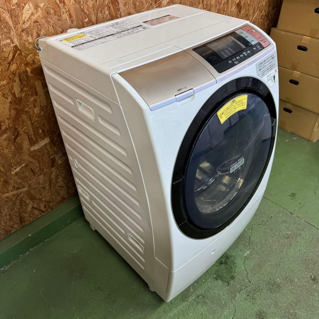 297 送料設置無料　日立　ドラム式洗濯機　10㌔　乾燥機能付き