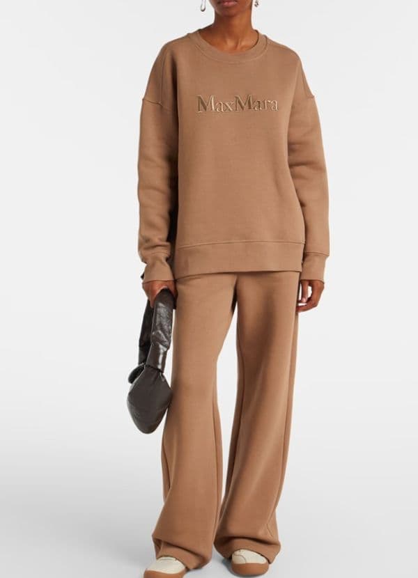 S Max Mara ベージュ クルーネック トレーナー 新品タグ付き