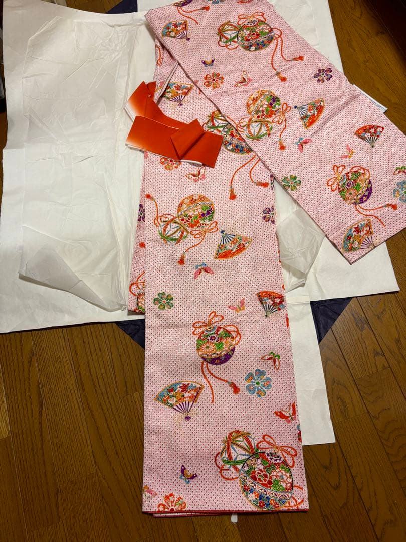 値下げ ７歳　七五三　晴着　長襦袢セット