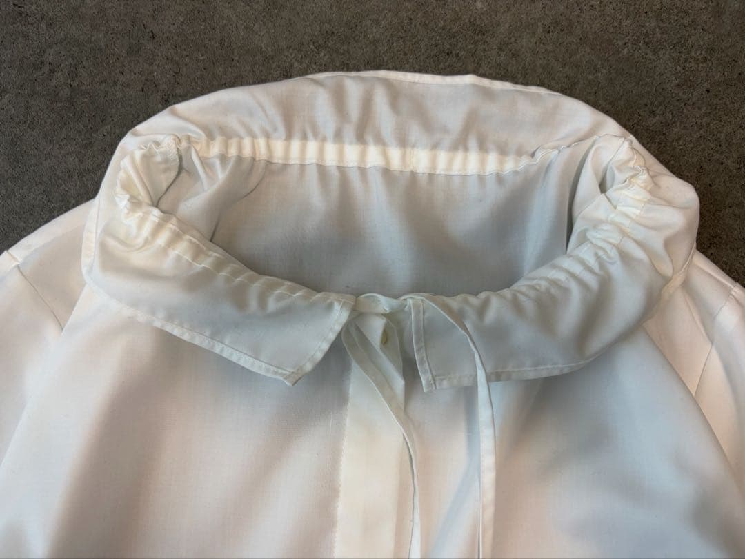 UNITED ARROWS フリルカラー フレア袖ブラウス ホワイト FREE