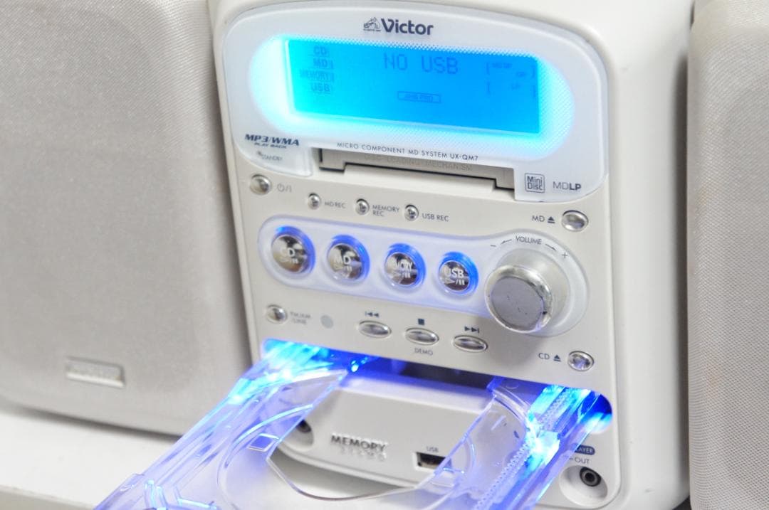 CD→MD/USB★ビクター コンポ UX-QM7 cd usb mp3 128