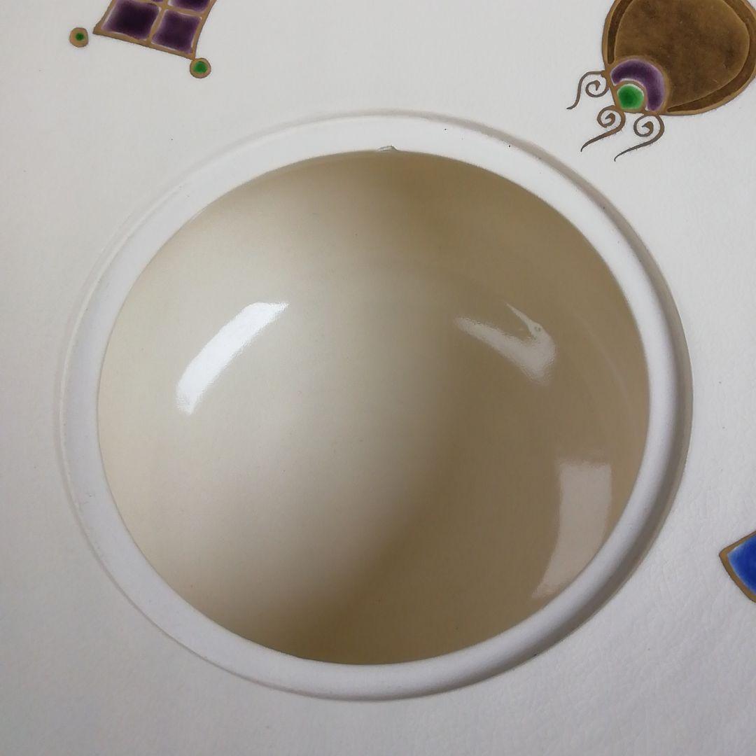 Ｔ９２５　水指　『色絵　宝尽文』『砂金袋　水指』『鳴滝窯　橋本城岳 造』　共箱