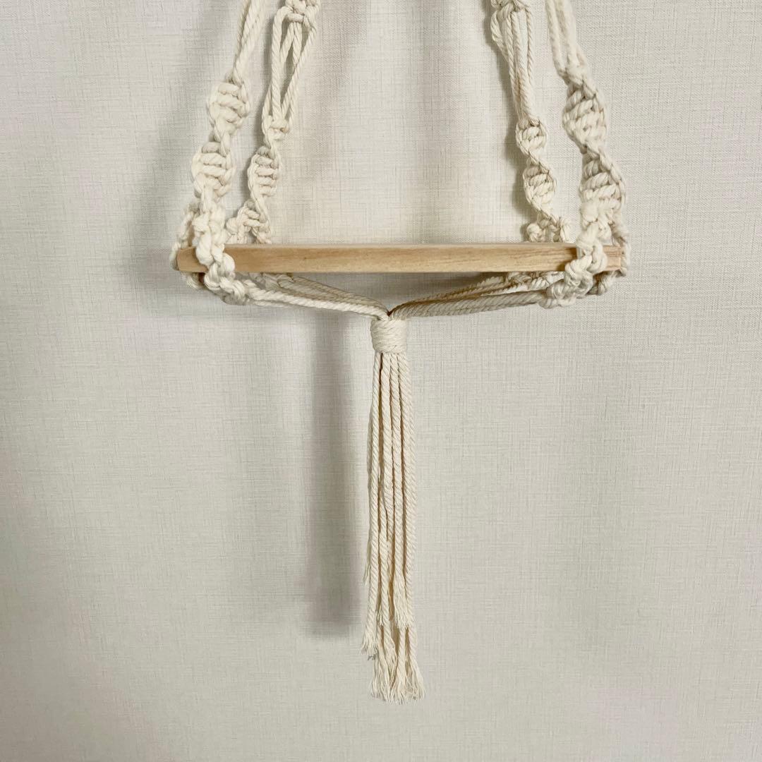 マクラメプラントハンガー シェルフ