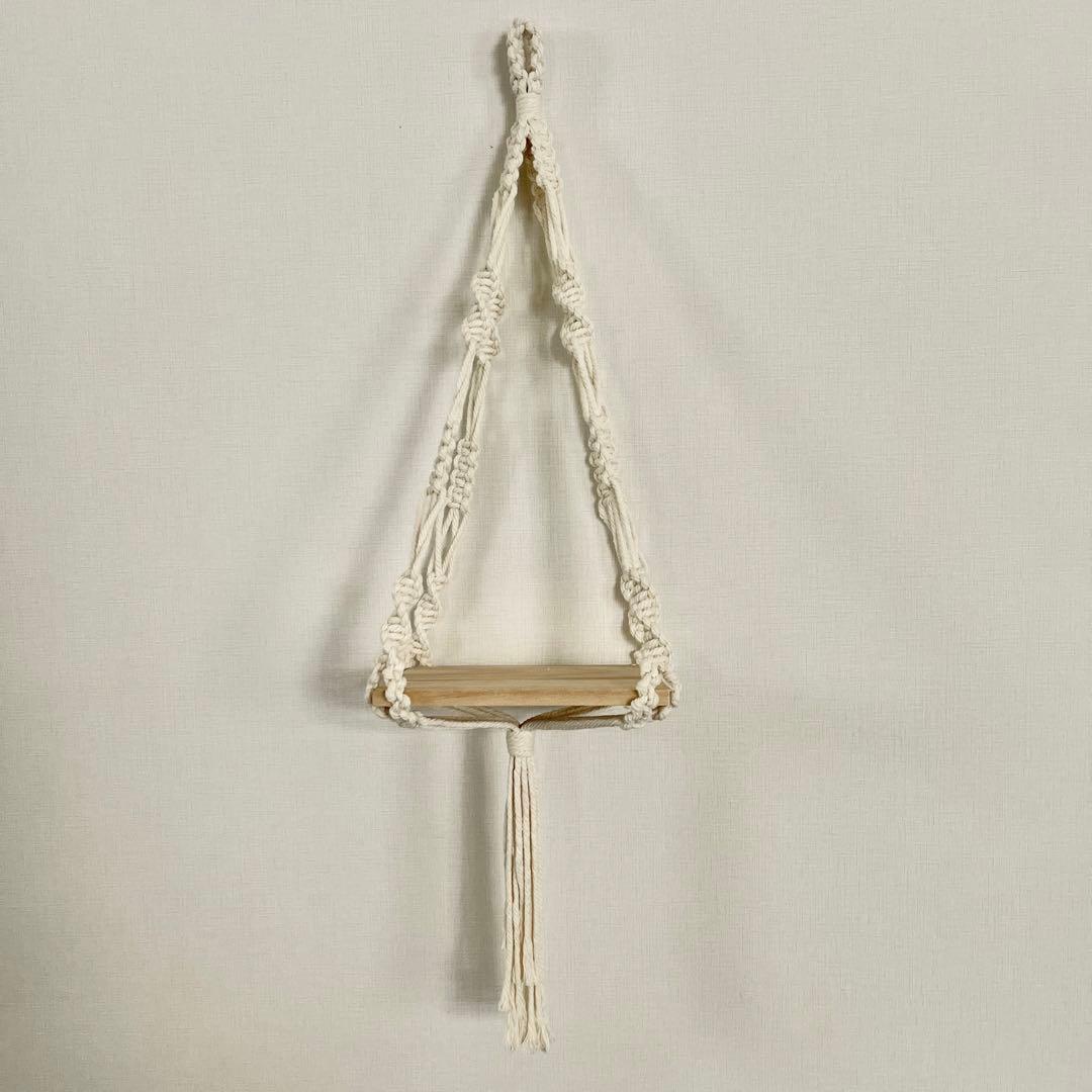 マクラメプラントハンガー シェルフ