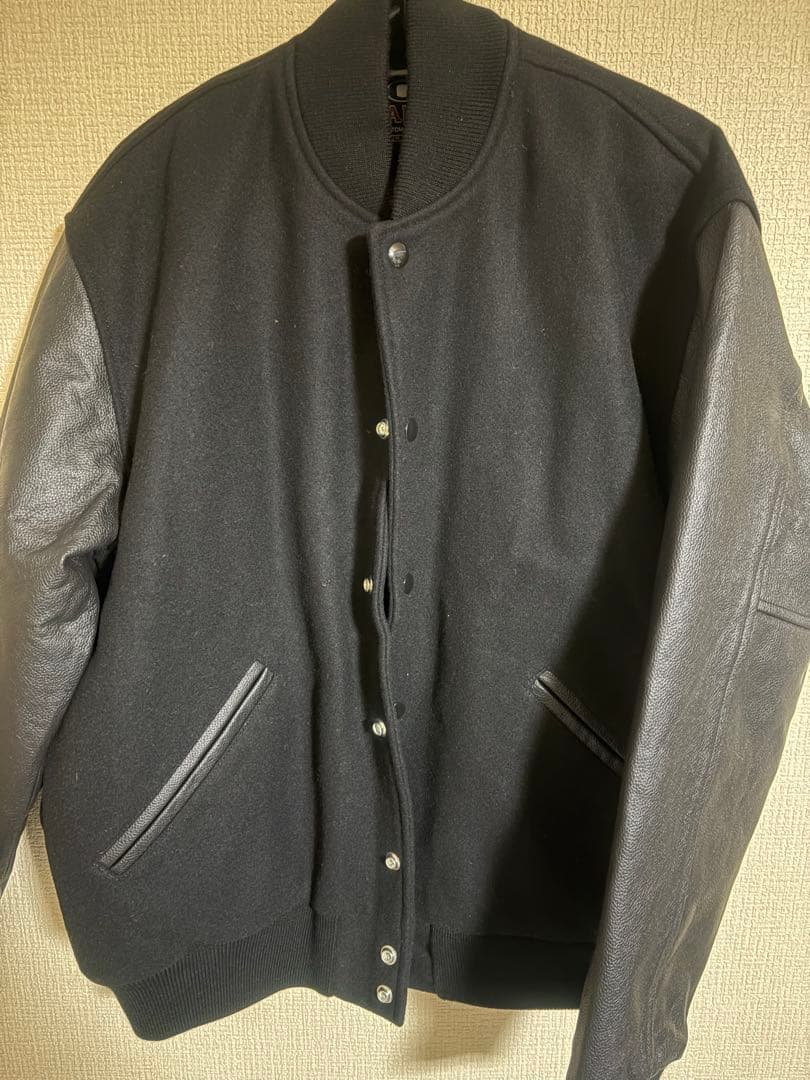 game sportswear スタジャン　バーシティジャケット　ブラック　M
