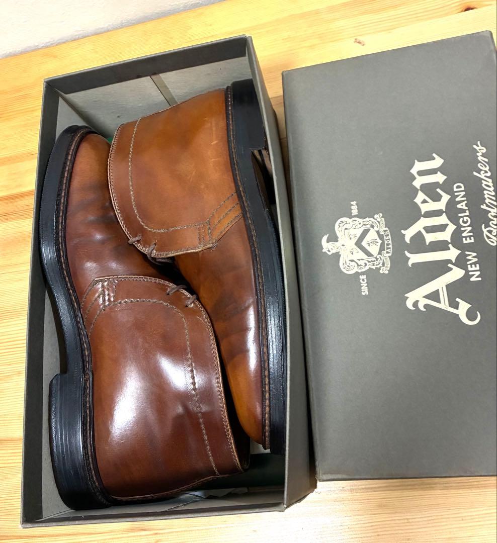 Alden オールデン　マホガニーコードバン　チャッカー　6.5 ウィスキー