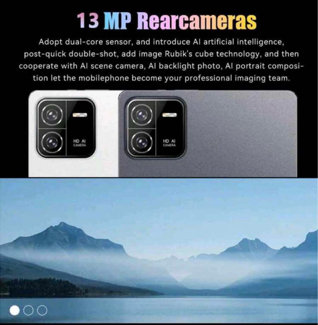 10インチタブレット、アンドロイド13タブレット8/256GB　本体