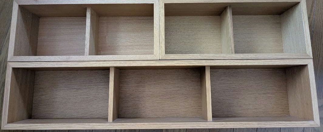 無印良品 壁に付けられる家具箱 オーク材 88cm 44cm 19cm