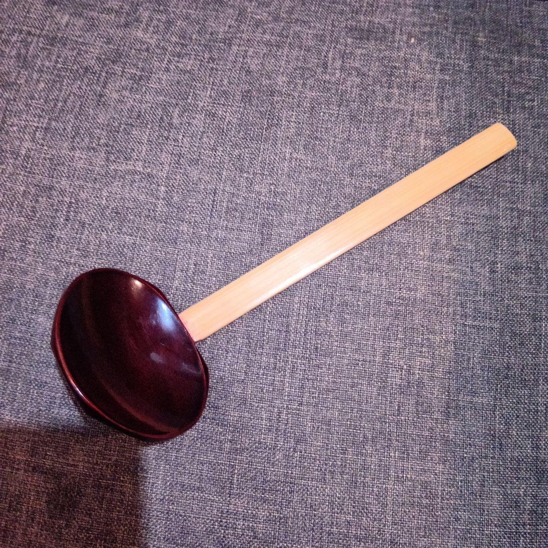 【倉庫保管品未使用】竹＆木製　田舎杓子　50本