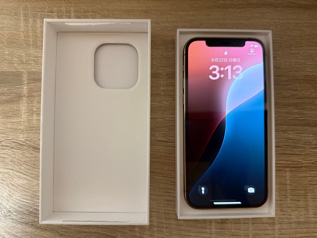 【美品】iPhone12pro ゴールド 箱付き 128GB