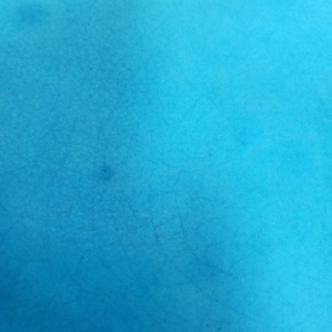 やちむん　沖縄　大嶺工房　ペルシャブルー　足付き