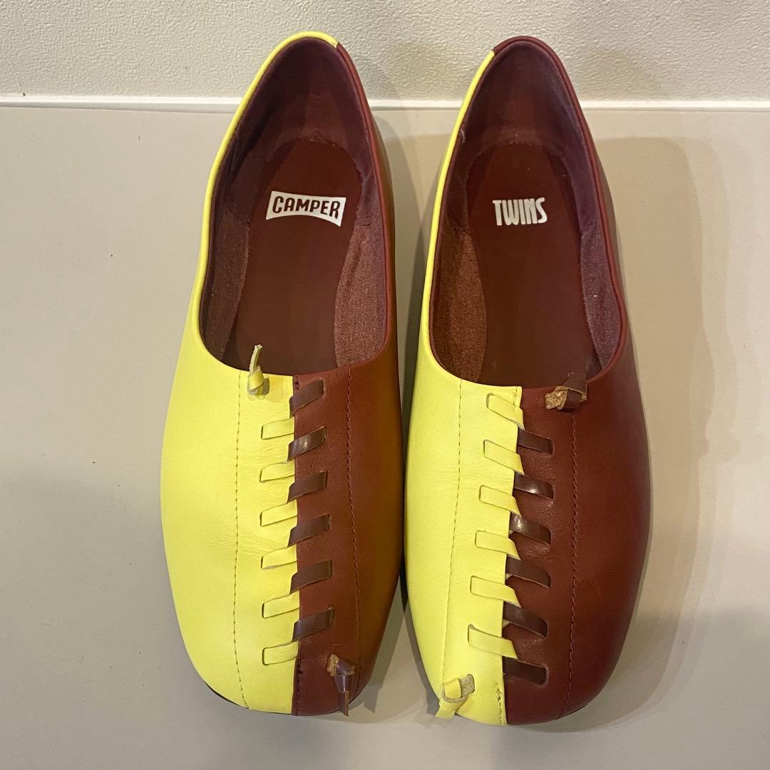 【美品】Camper twins カンペール フラットパンプス ツインズ　39