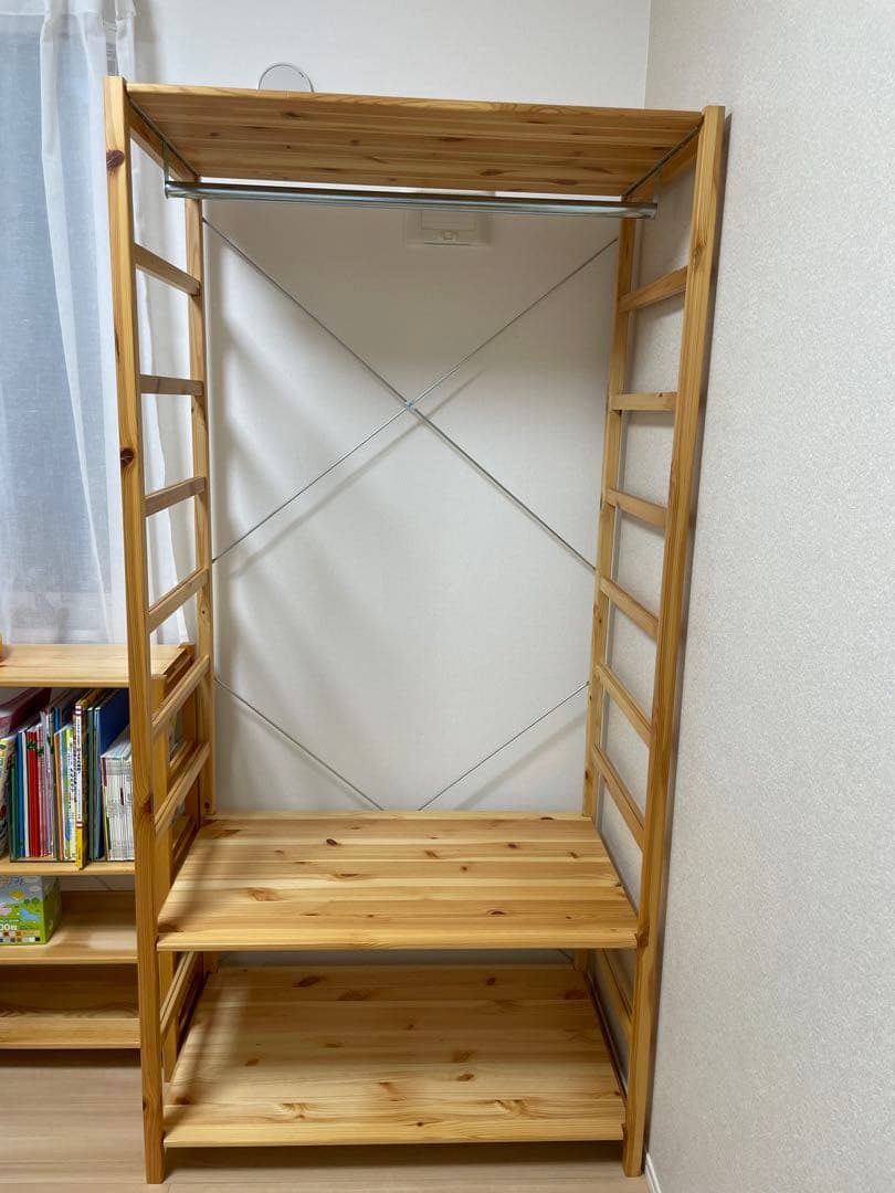 無印良品 パイン材ユニットシェルフワードローブ【送料込】