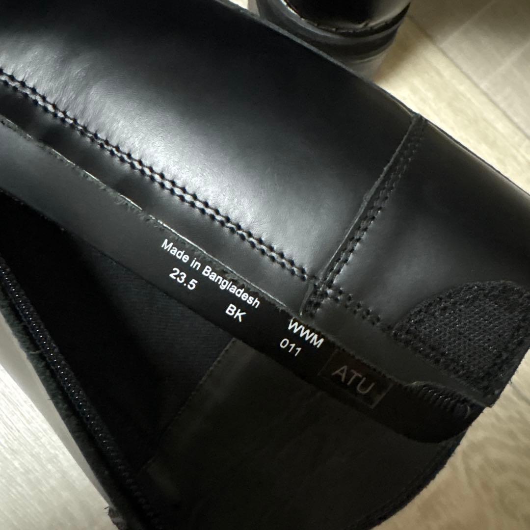 ワイルドウィング 厚底 ピーコック 本革 バイクブーツ