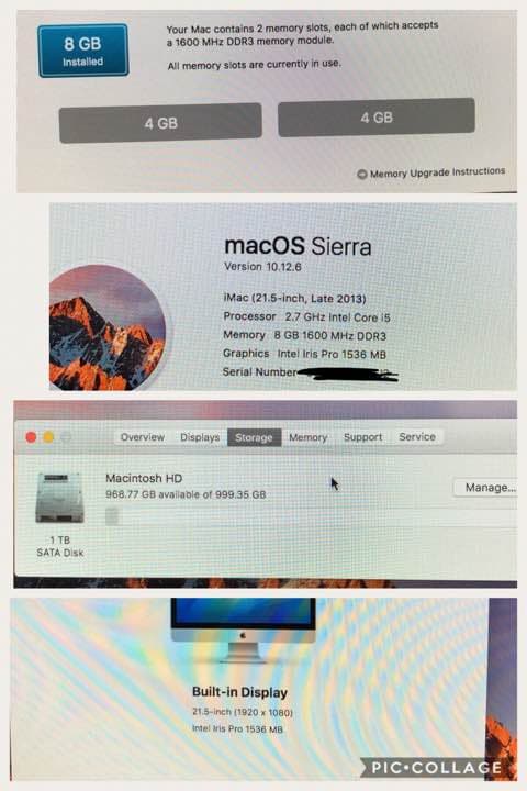 APPLE iMac 21.5インチ