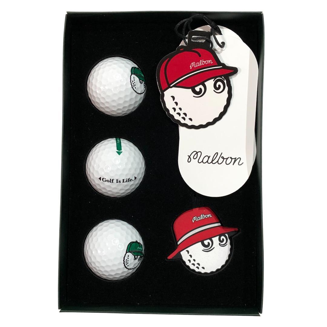 【新品】MALBON GOLF マルボン ゴルフ 箱付きゴルフボール 3箱セット