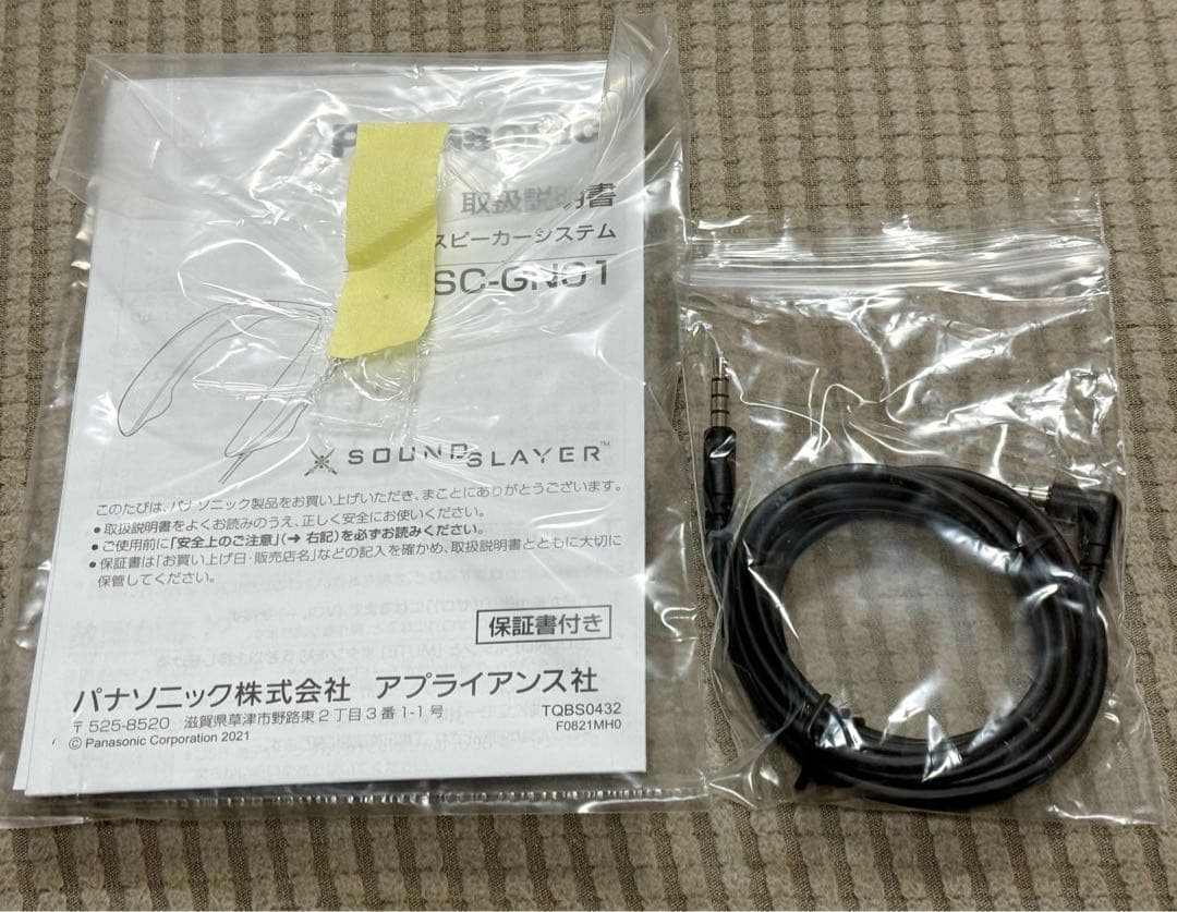 ネックスピーカー Panasonic【SC-GN01-FF(ブラック)】