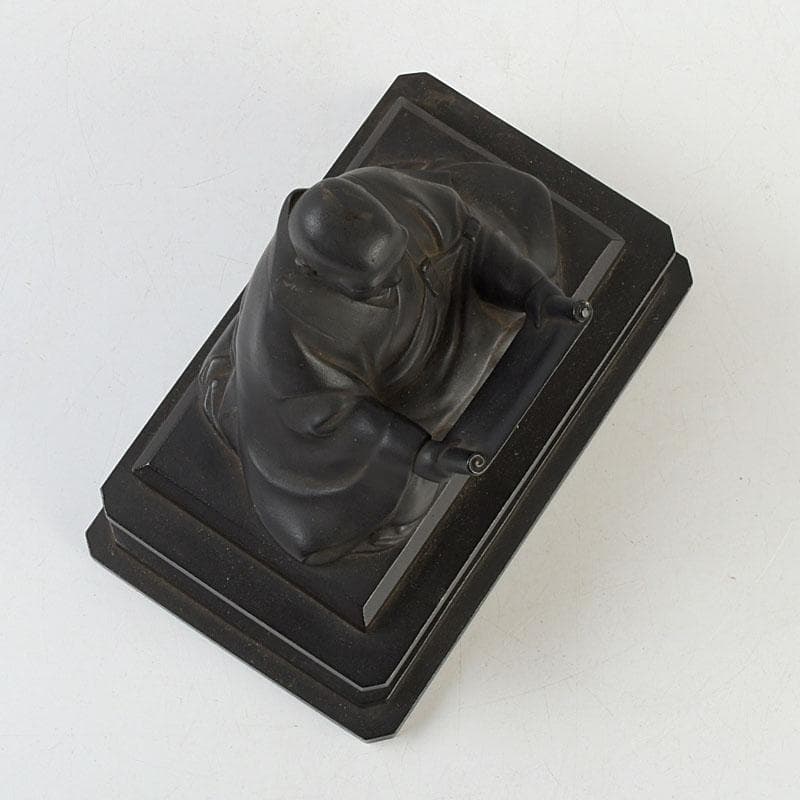 仏教美術　古銅　人物座像　仏像　置物　C　9510